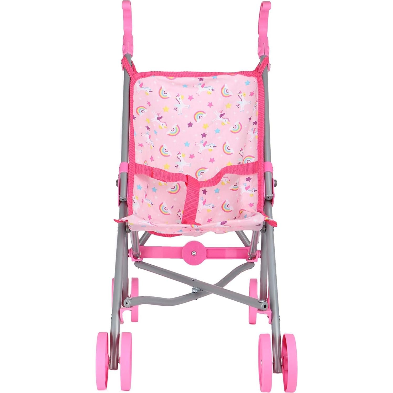 Carrito de Muñecas Colección de Sueños Rosa 58 cm Metal