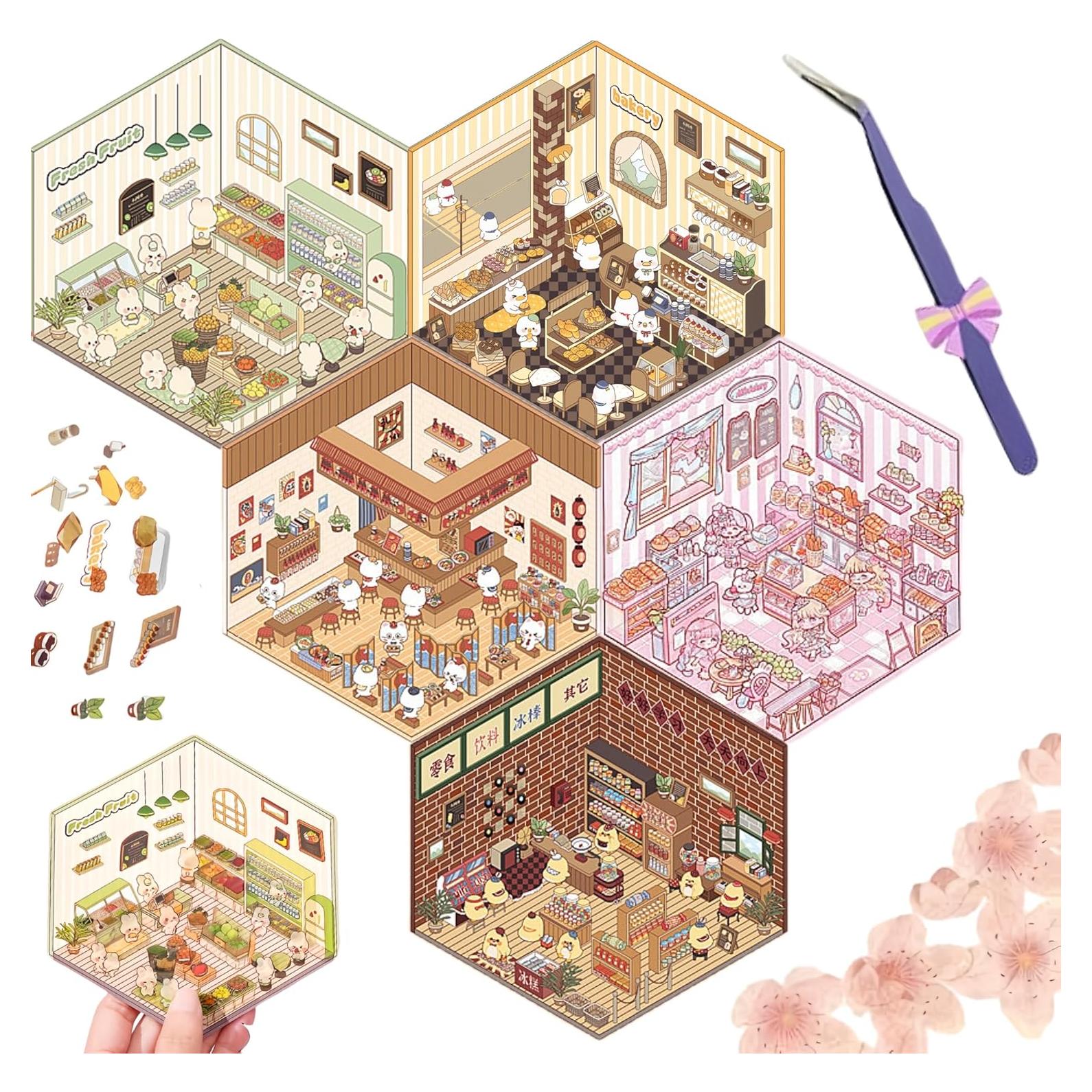 Pegatinas 3D DSNJPZX para Decoración Creativa - 5 Pcs