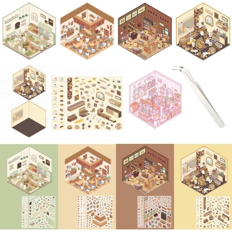 Pegatinas 3D DSNJPZX para Decoración Creativa - 5 Pcs