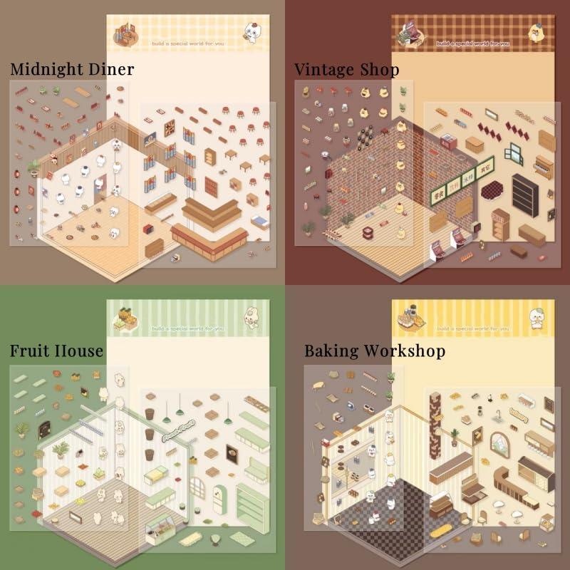 Pegatinas 3D DSNJPZX para Decoración Creativa - 5 Pcs