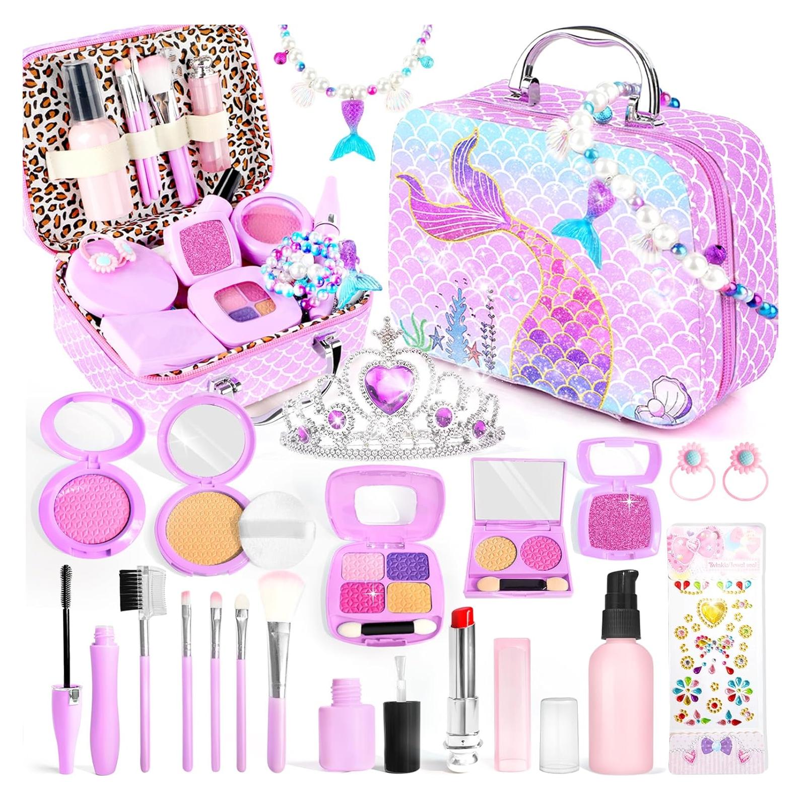 INNOCHEER Kit de Maquillaje Falso para Niñas 3 a 7 Años