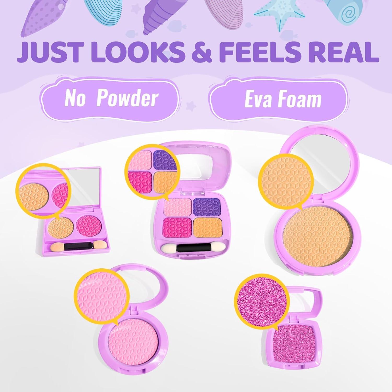 INNOCHEER Kit de Maquillaje Falso para Niñas 3 a 7 Años