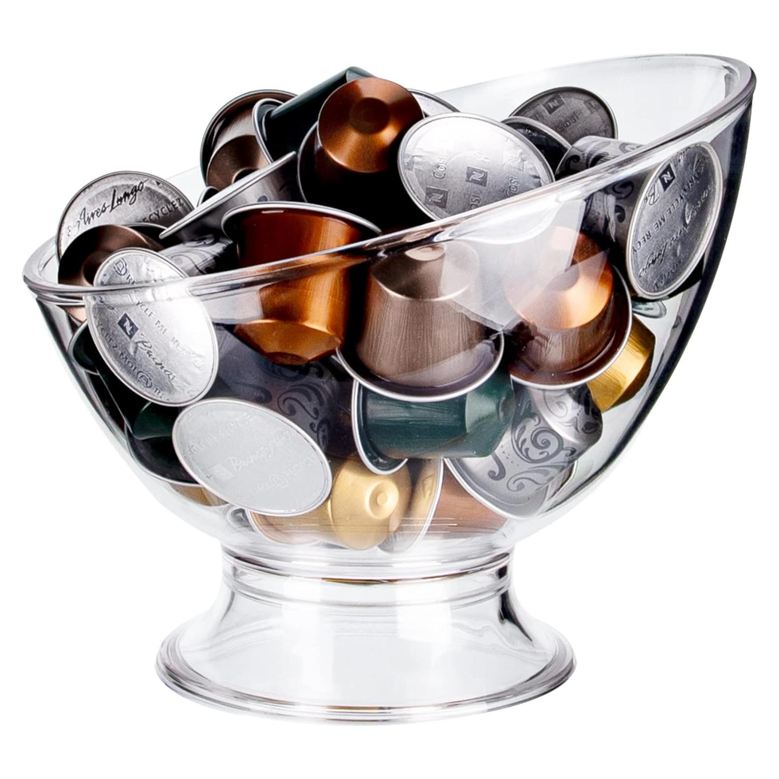 Soporte para cápsulas de café MOLFUJ, organizador transparente 18x15 cm