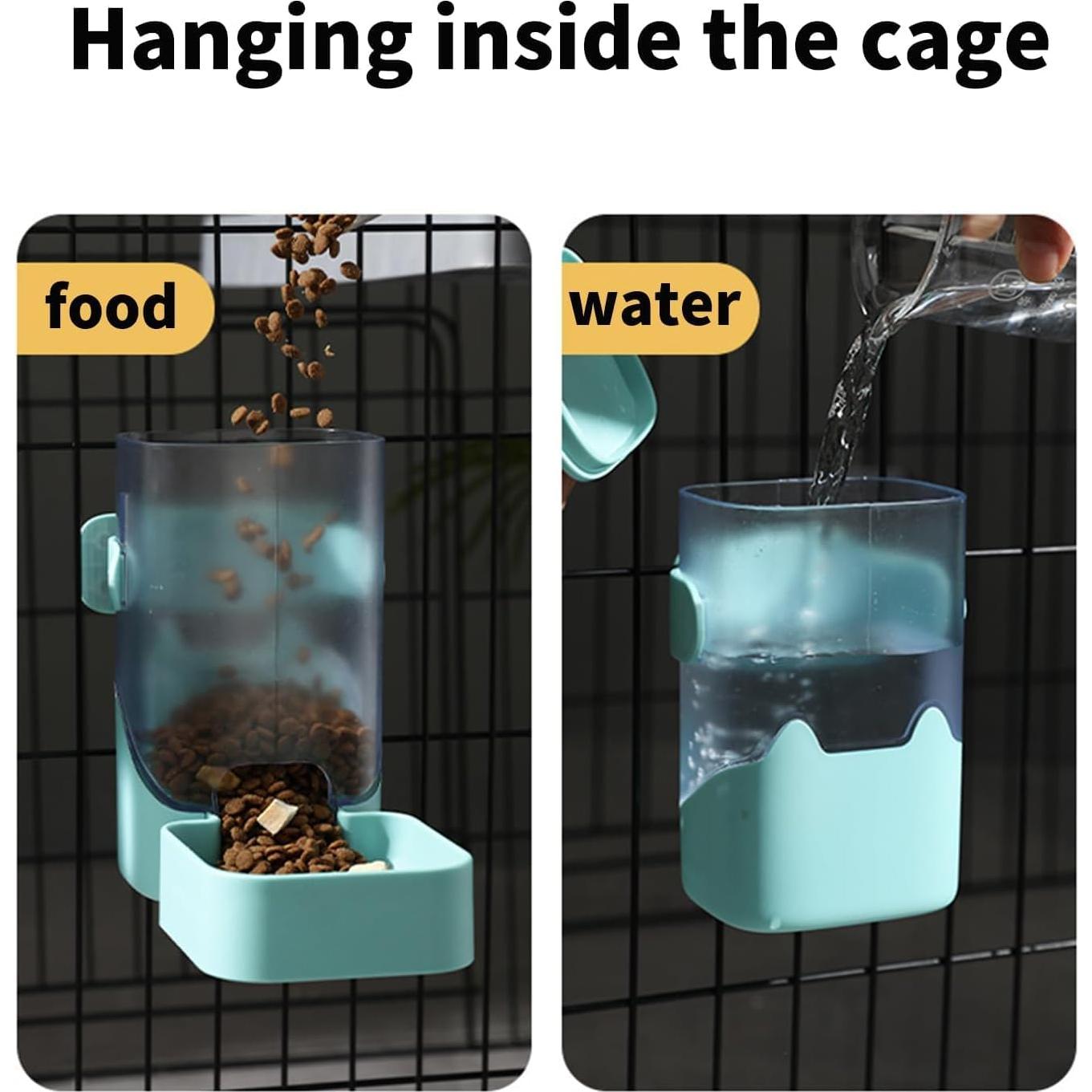 Dispensador de Comida PODOO 1.01L para Conejos y Mascotas