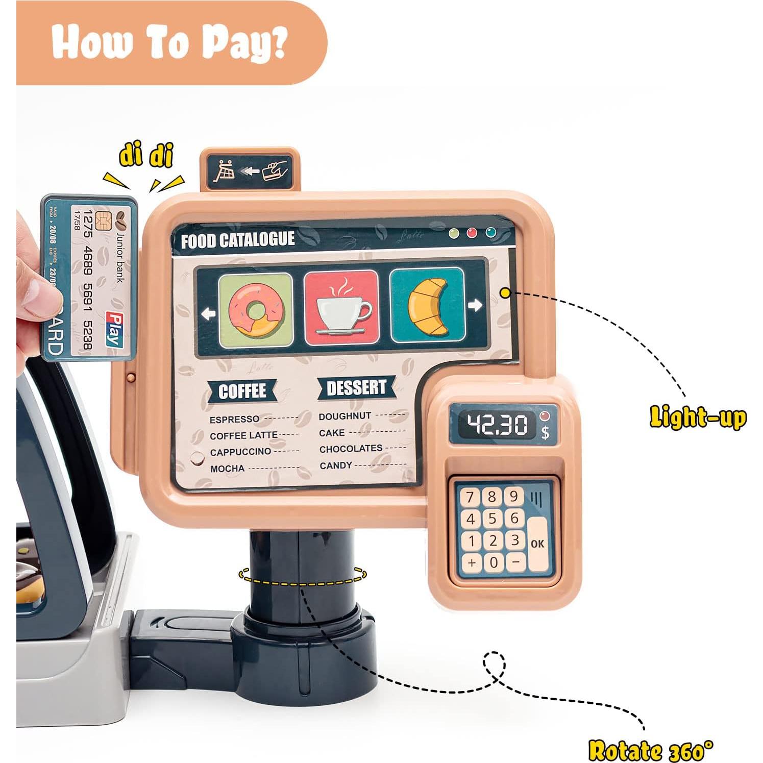 Jomifin Juguete de Rol Cafetería 41 Piezas para Niños