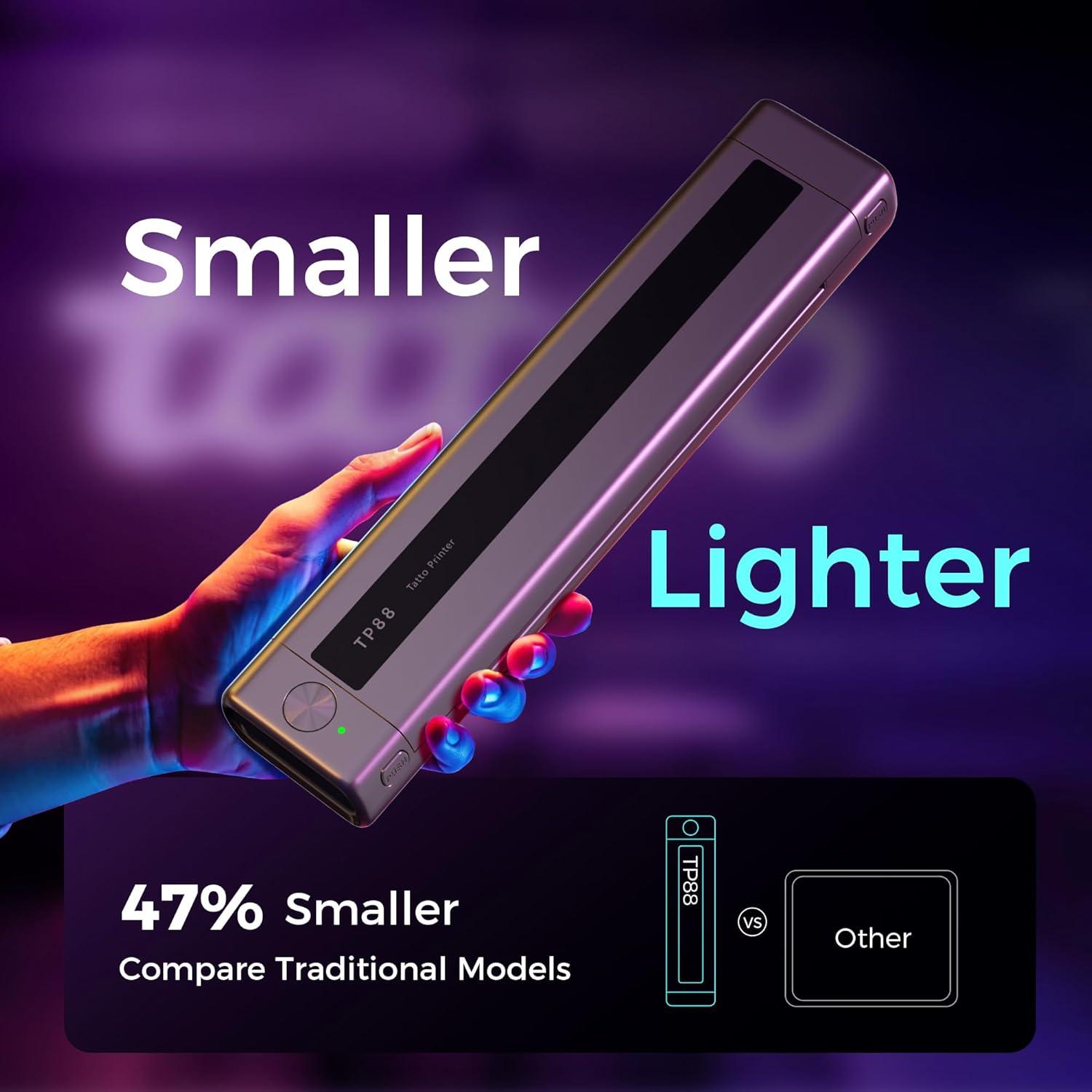 Impresora Térmica de Tatuajes Zodzi TP88 - Portátil, A4, Bluetooth