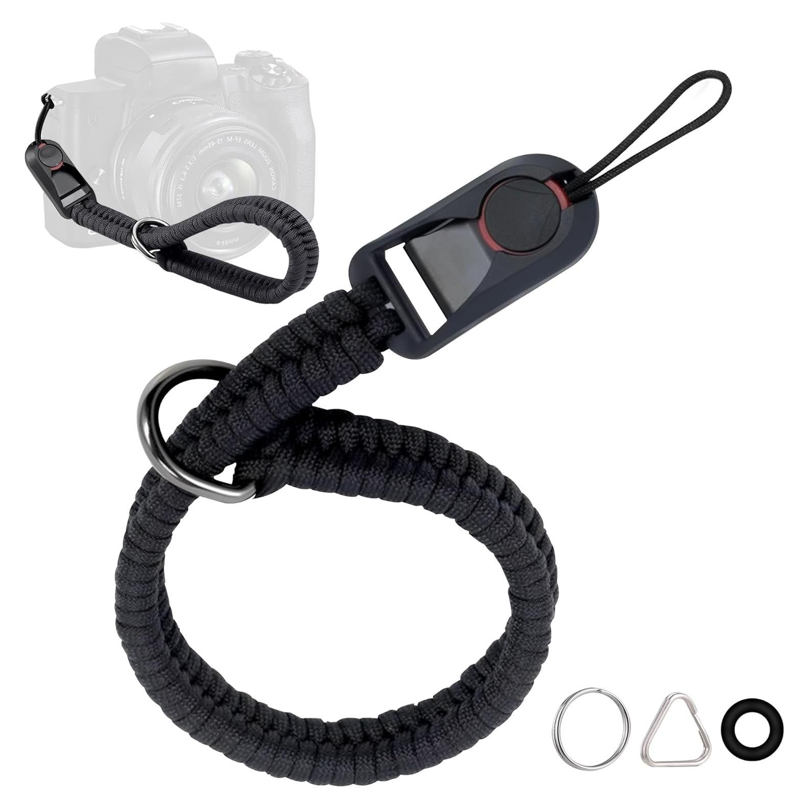 Correa de muñeca ZXZone para cámara DSLR 33cm negra