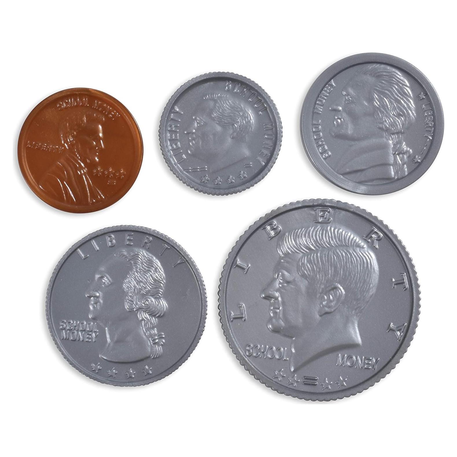 Conjunto de Monedas de Aprendizaje 94 Piezas - Juego Realista
