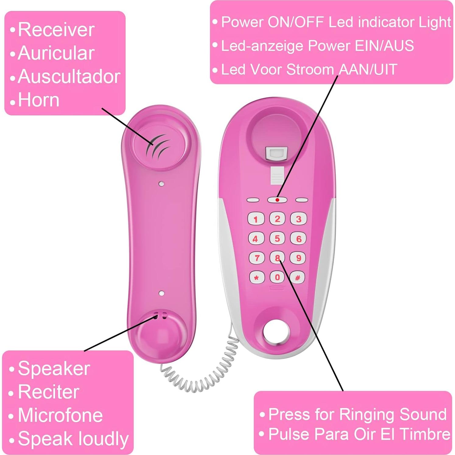 Teléfono de Juguete ECLENYES para Niños con Sonidos Reales