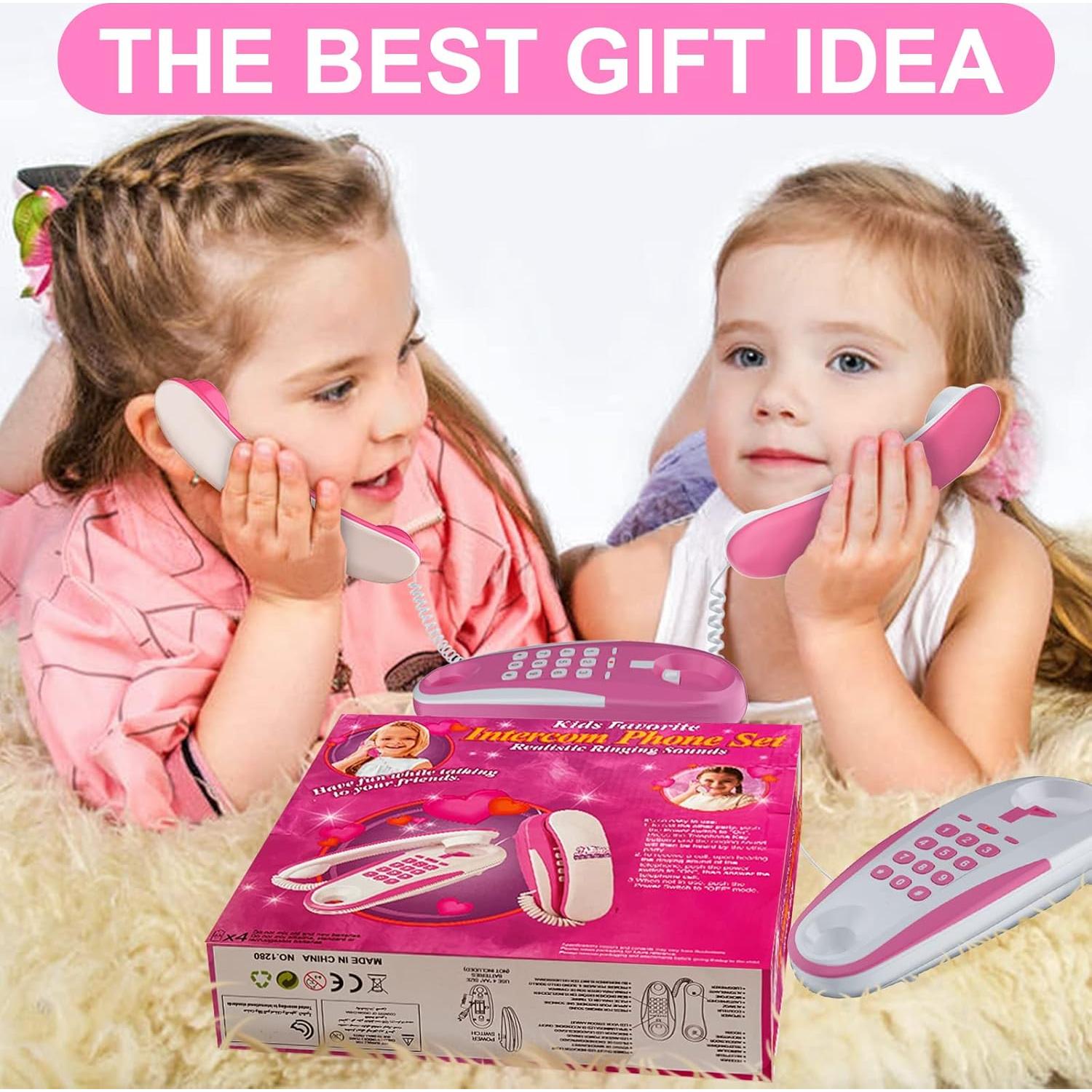 Teléfono de Juguete ECLENYES para Niños con Sonidos Reales