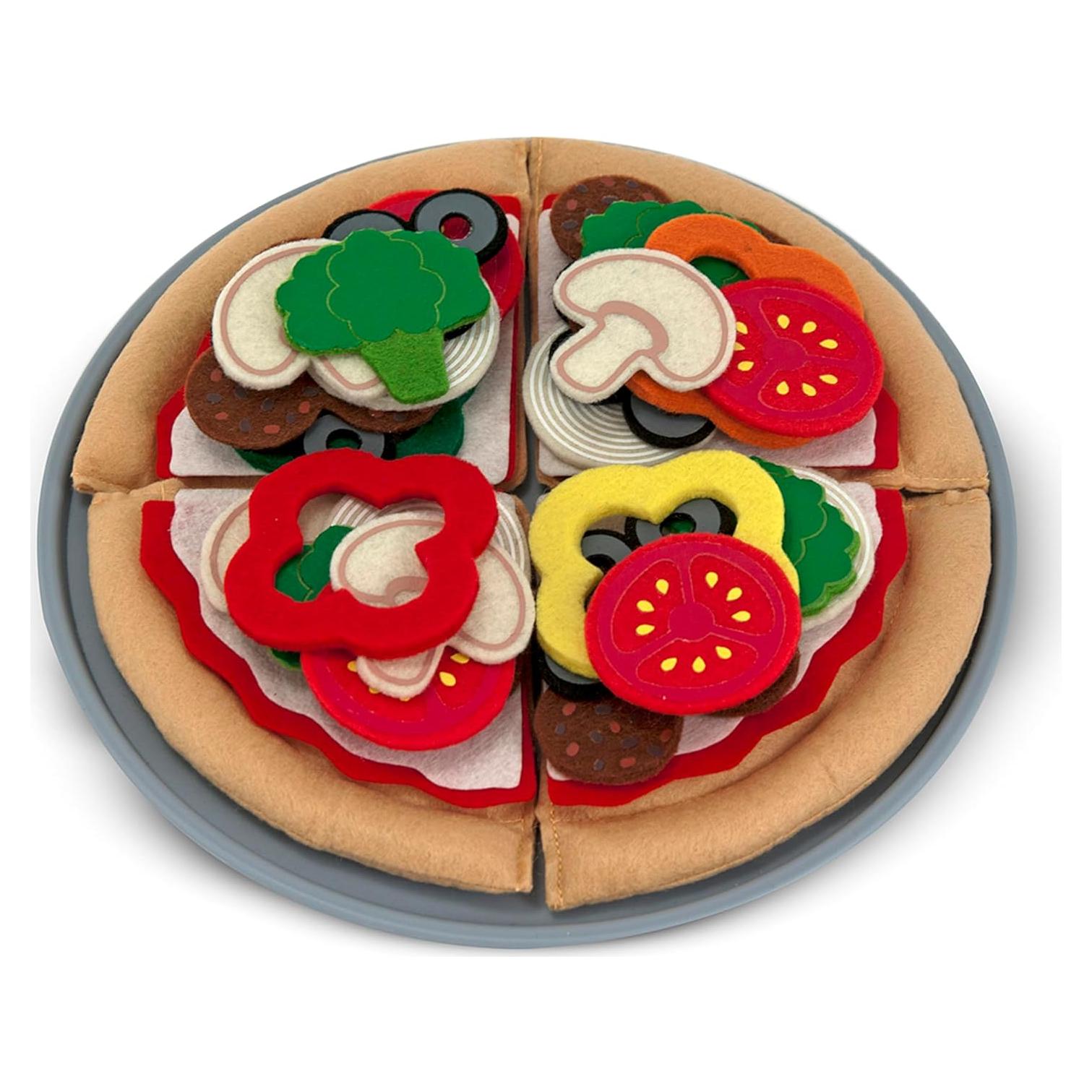 Conjunto de Comida de Juguete Pizza Melissa & Doug 40 Piezas