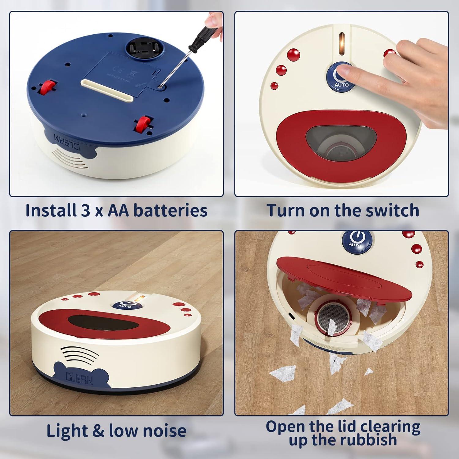 Juego de Limpieza para Niños Jovow 10 Piezas Aspiradora Realista