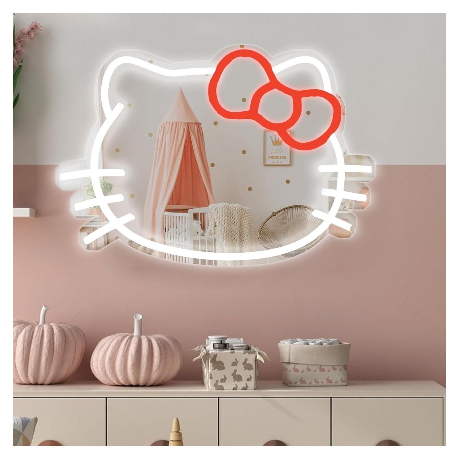 Letrero Neón Espejo de Gato Shellvcase 25.1x34 cm Dimmable