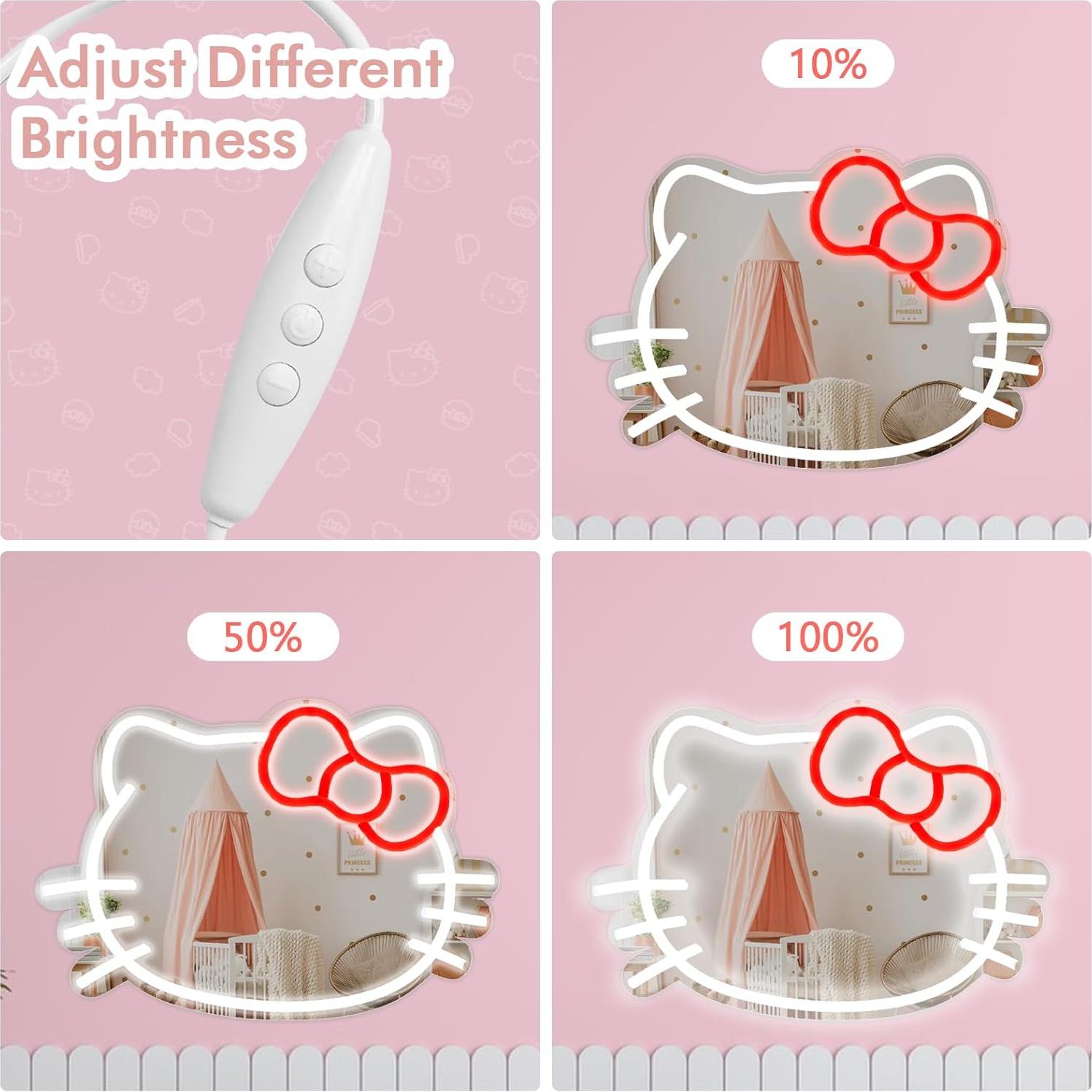 Letrero Neón Espejo de Gato Shellvcase 25.1x34 cm Dimmable