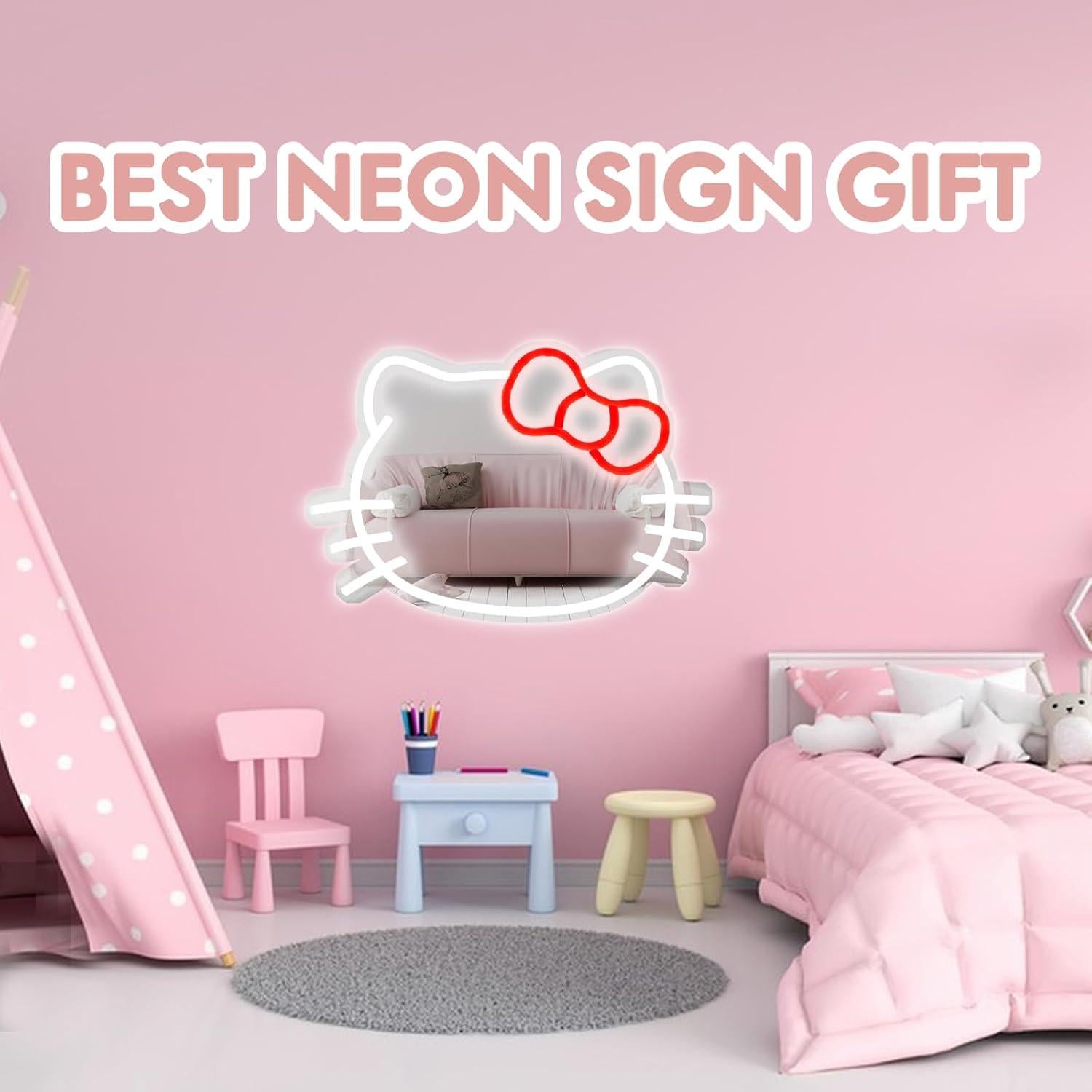 Letrero Neón Espejo de Gato Shellvcase 25.1x34 cm Dimmable