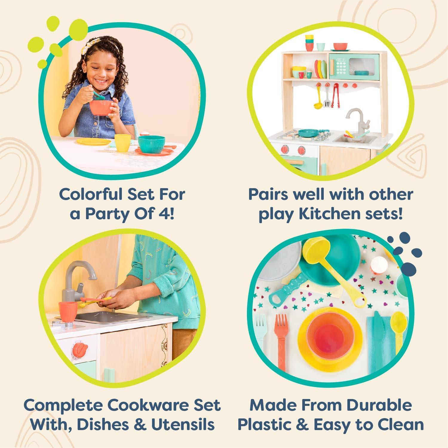 Set de Cocina Mini Chef B. toys - 33 Piezas para Niños