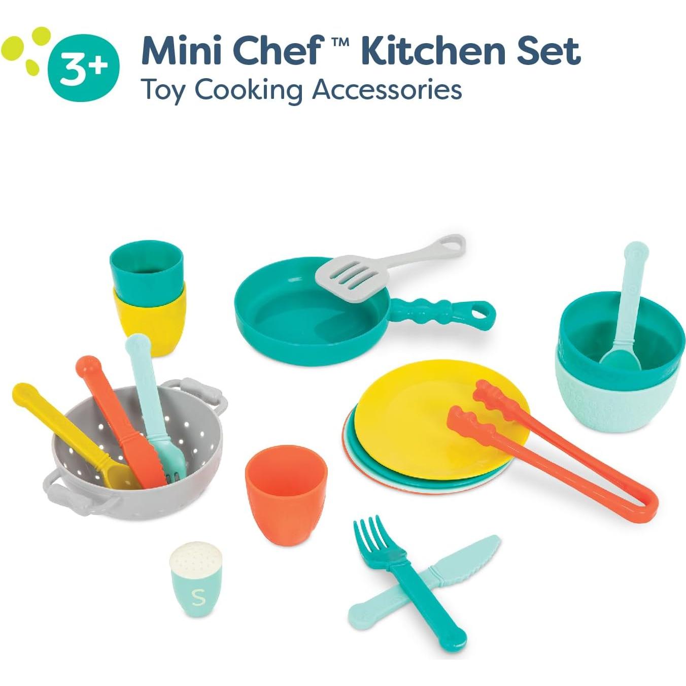 Set de Cocina Mini Chef B. toys - 33 Piezas para Niños
