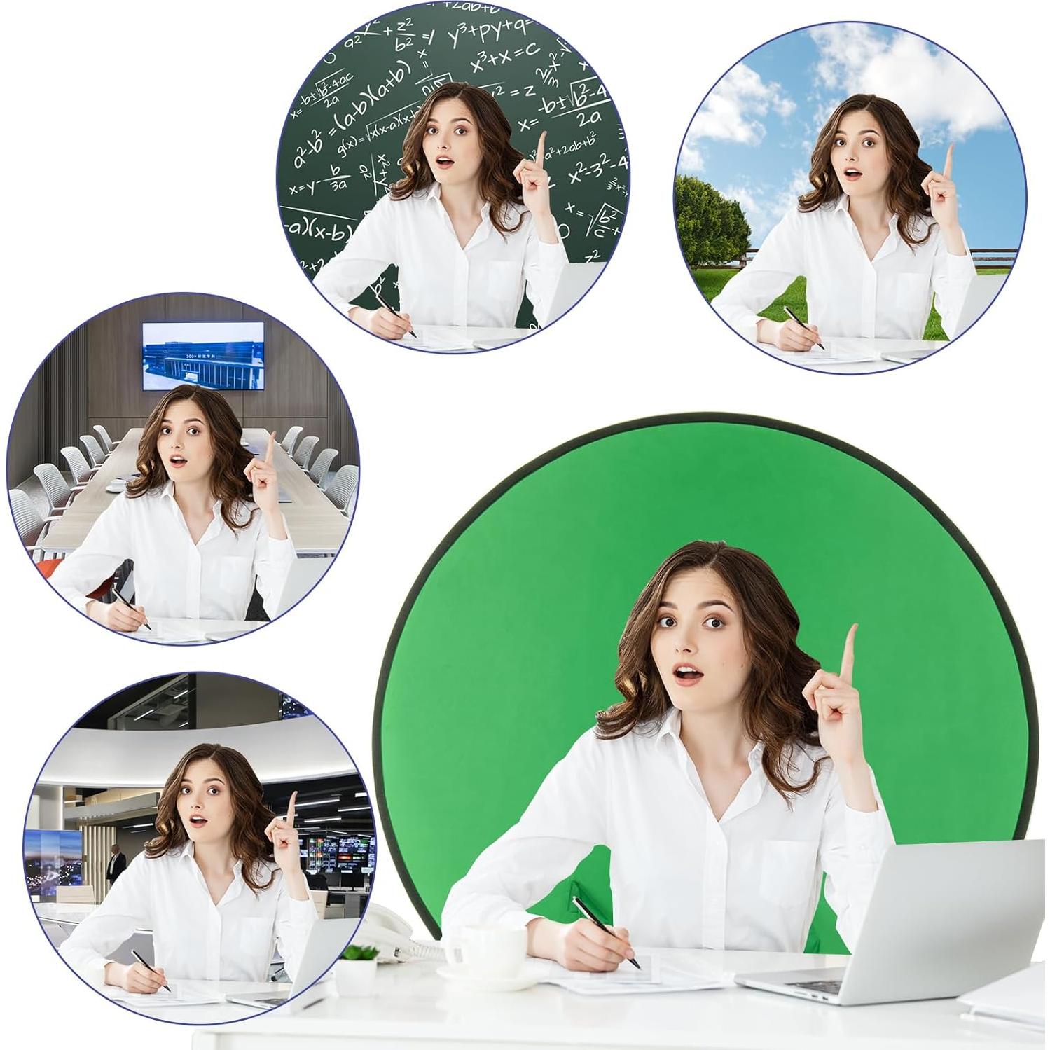 Fondo de Pantalla Chroma Key Cosmos 110 cm Azul Verde Plegable