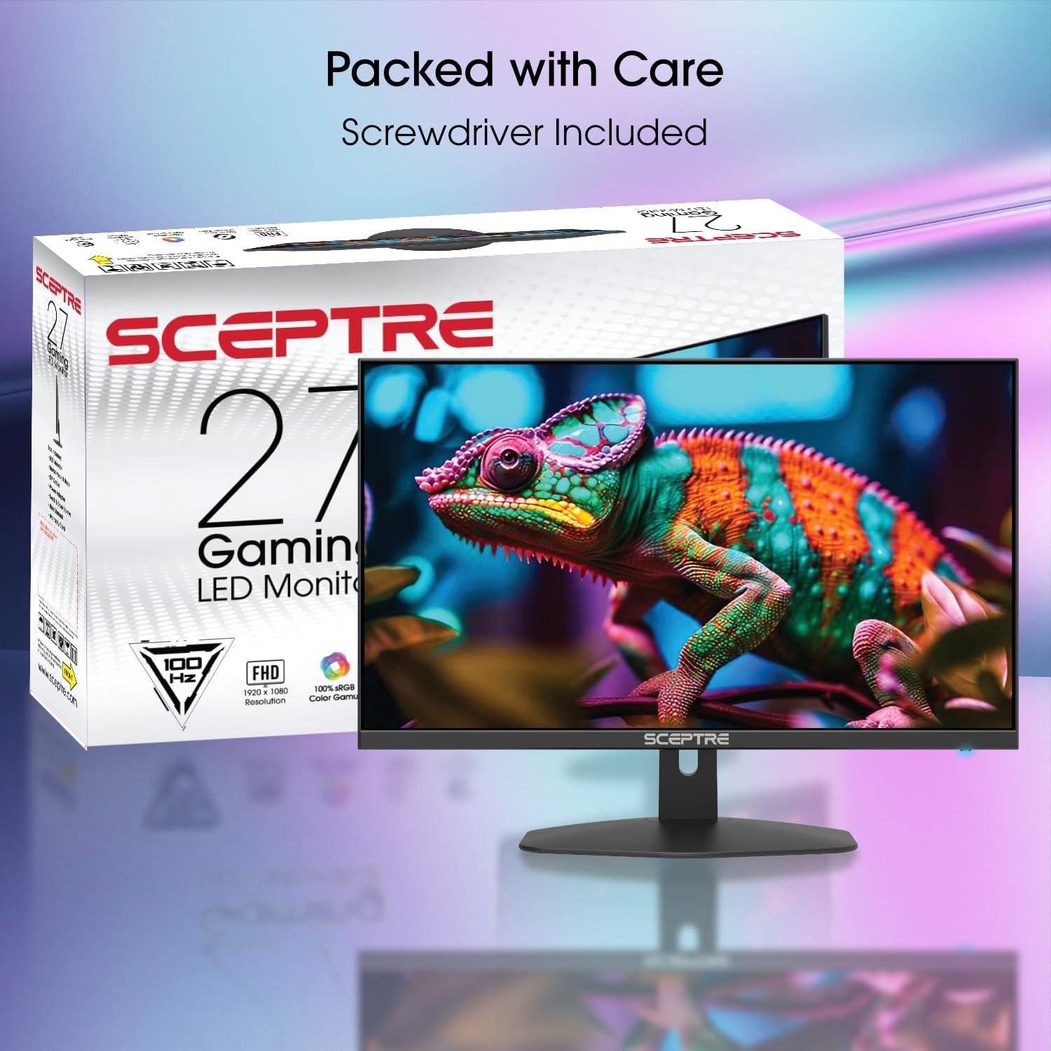 Monitor Sceptre 27" FHD 100Hz 1ms HDMI DP Altavoces