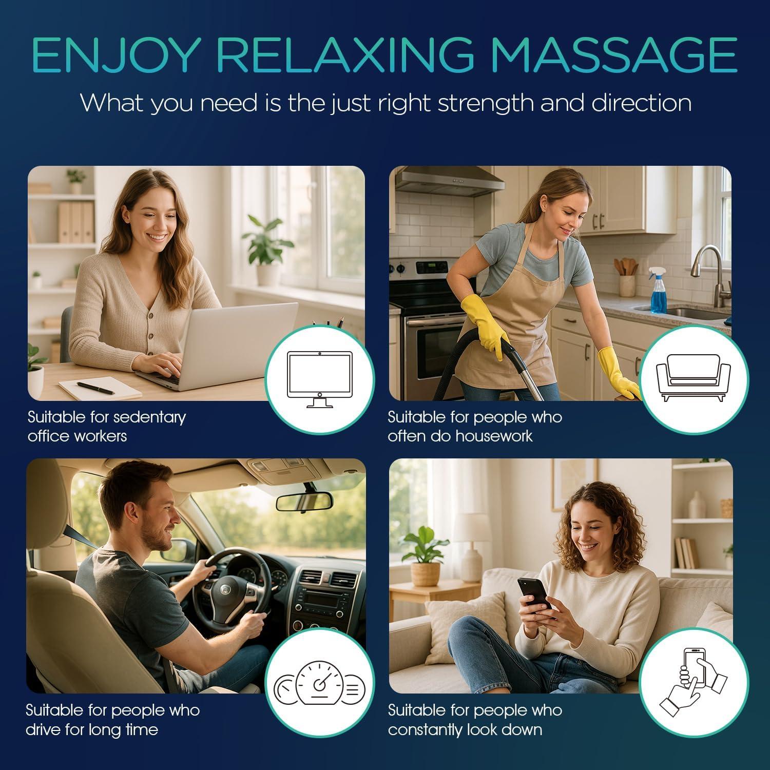 Masajeador de Cuello y Espalda VOYOR YZ100 con Calor 3D