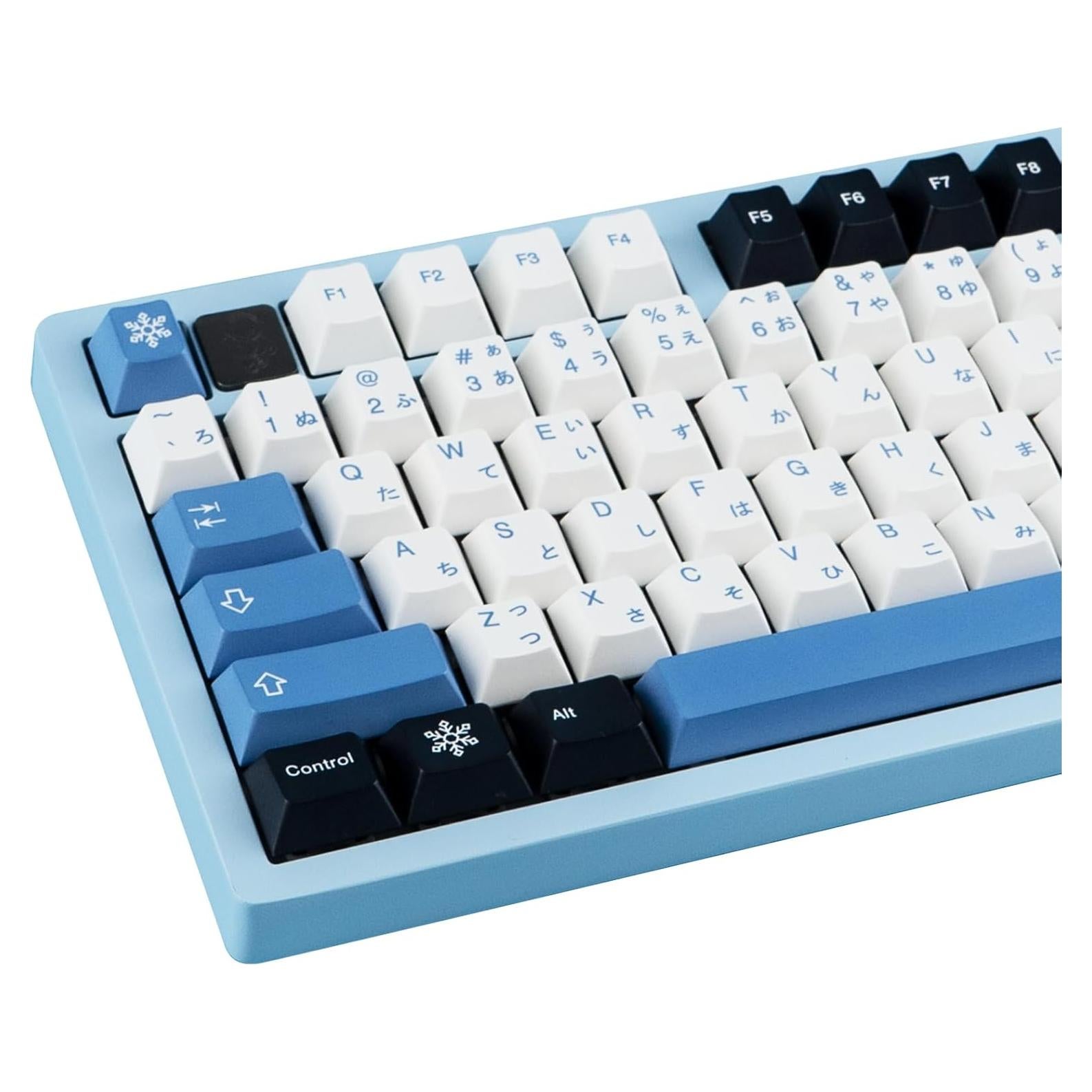 Juego de Teclas PBT 129 Teclas Azul Blanco GEKUCAP