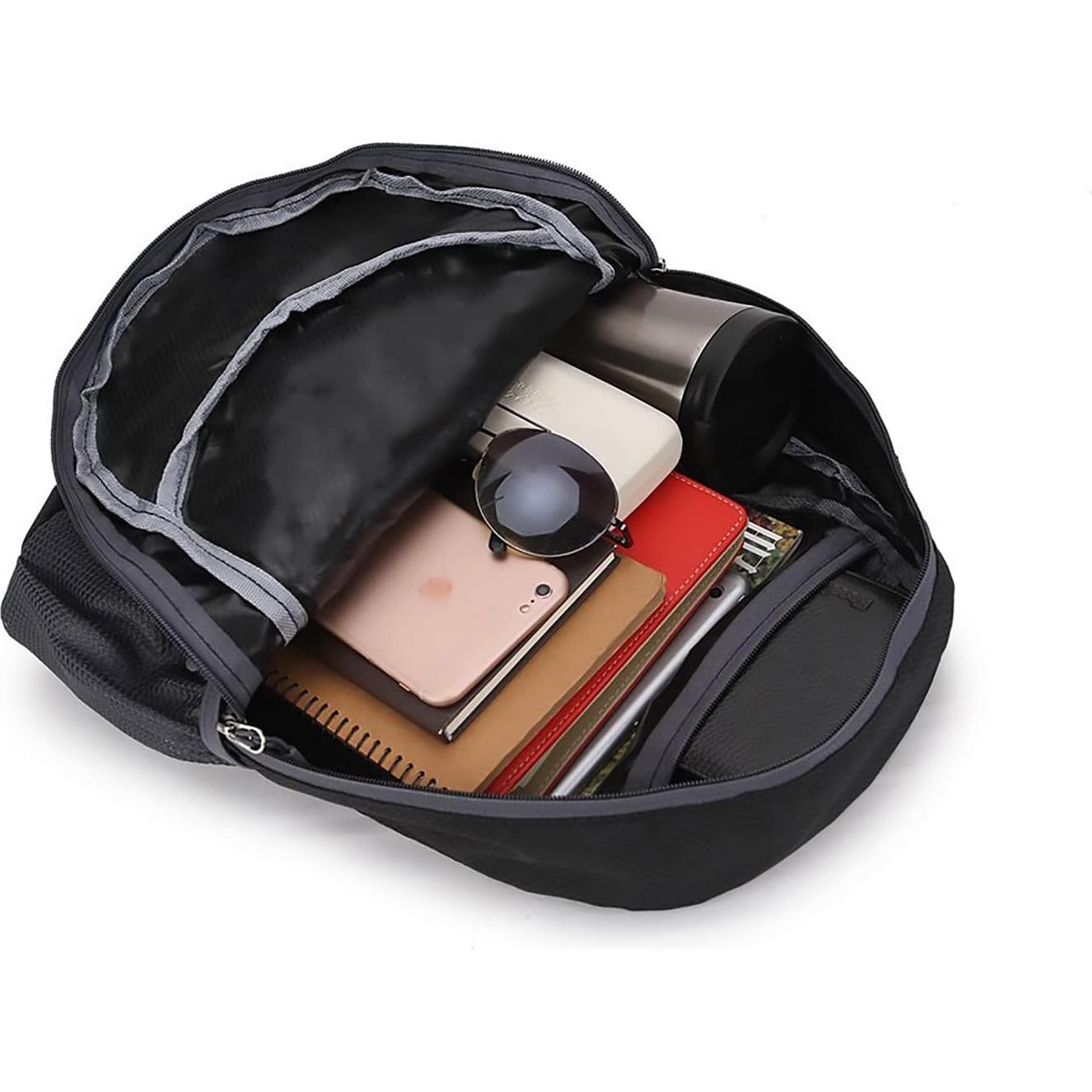 Mochila Plegable Resistente al Agua Jinlai 20L 0.20kg Negra