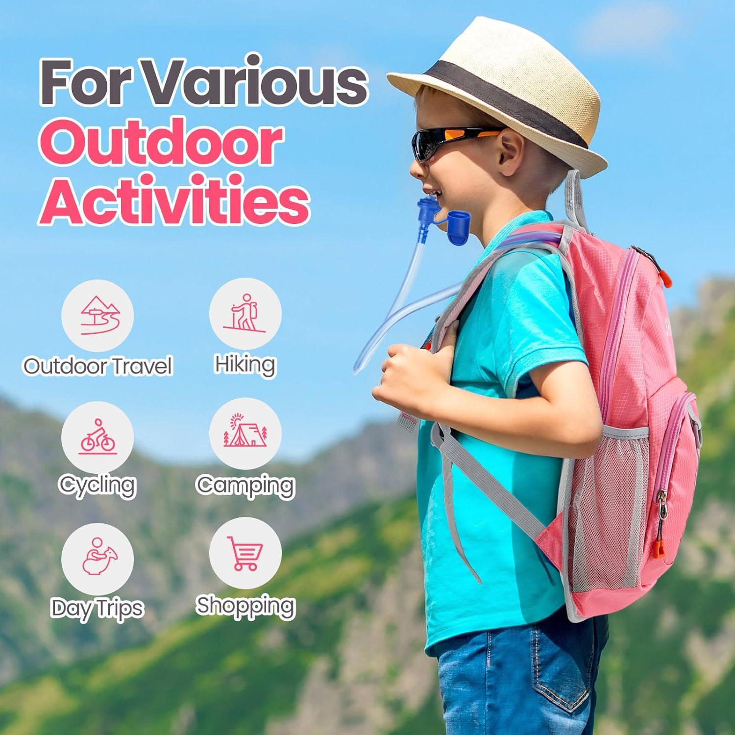 Mochila de Hidratación Infantil Shinylin 1.5L 2 Pcs Ligera