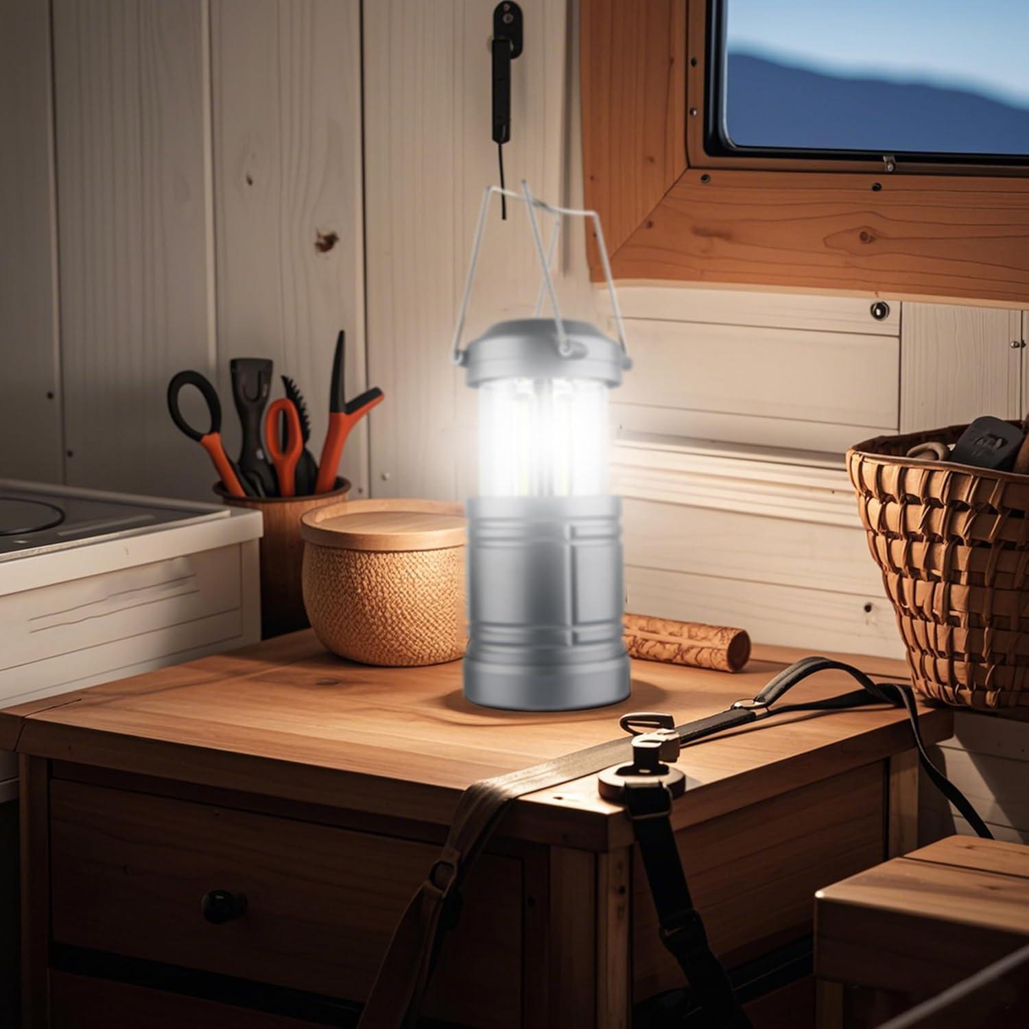 Paquete de 4 Linternas LED ZYUNMALL para Camping y Emergencias