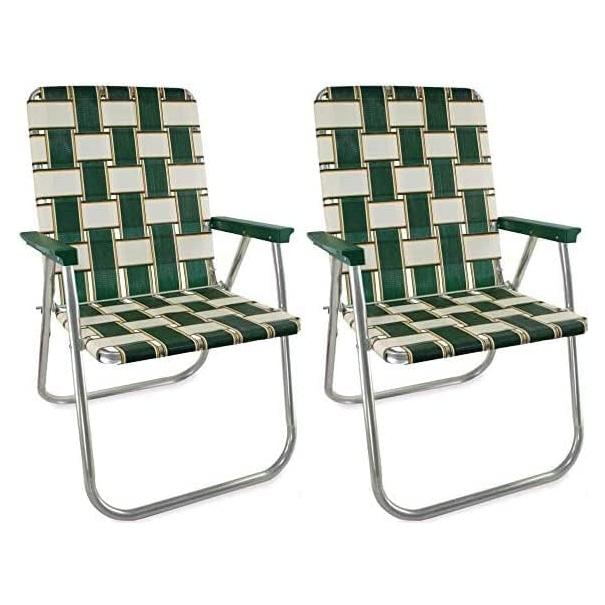 Sillas de Jardín USA Plegables 2-Pack Charleston Aluminio