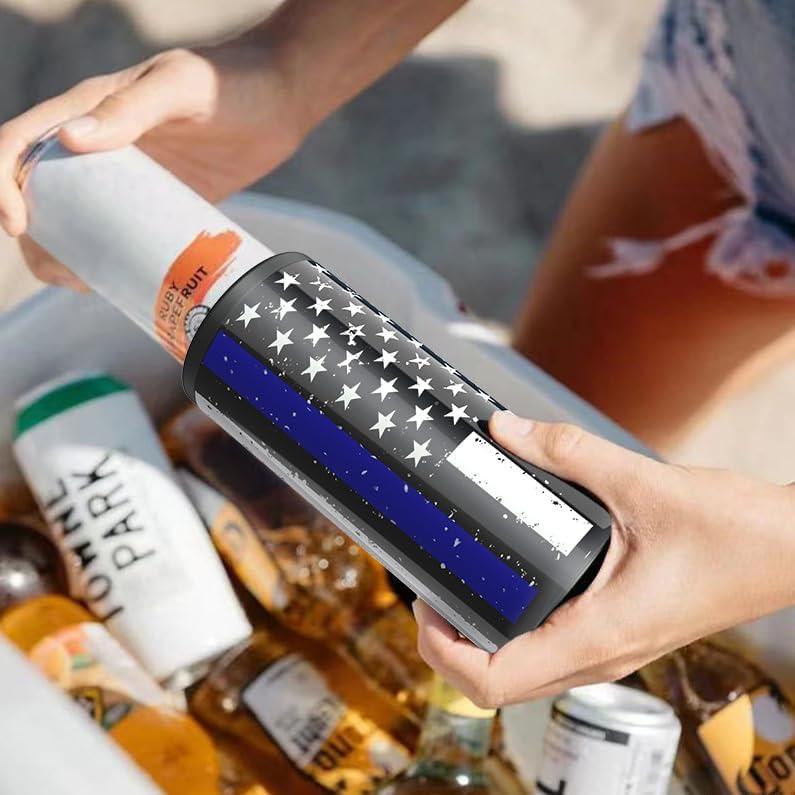 Enfriador de Latas Delgadas TILUCK Acero Inoxidable 12 oz Negro