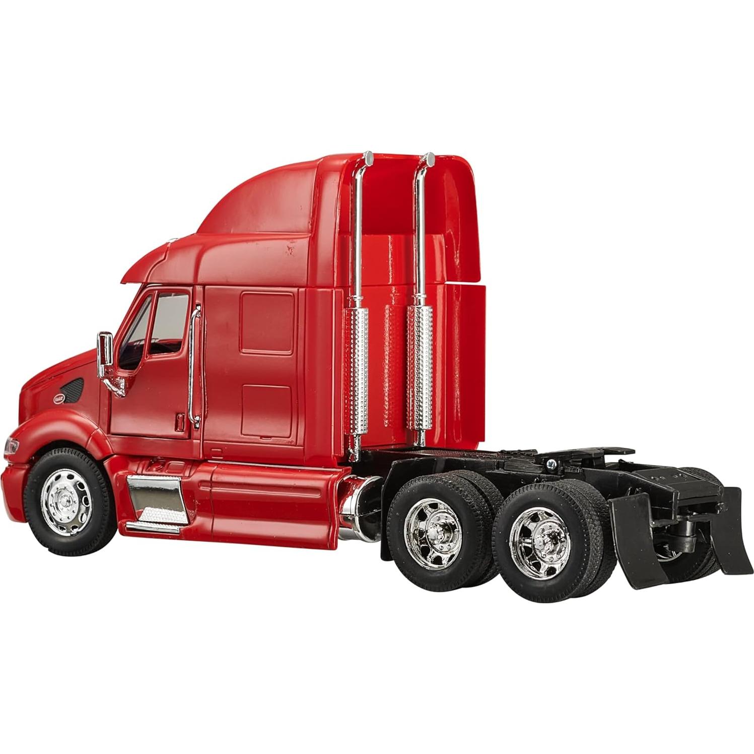 Camión de Juguete Peterbilt 387 con 2 Tractores Escala 1:32