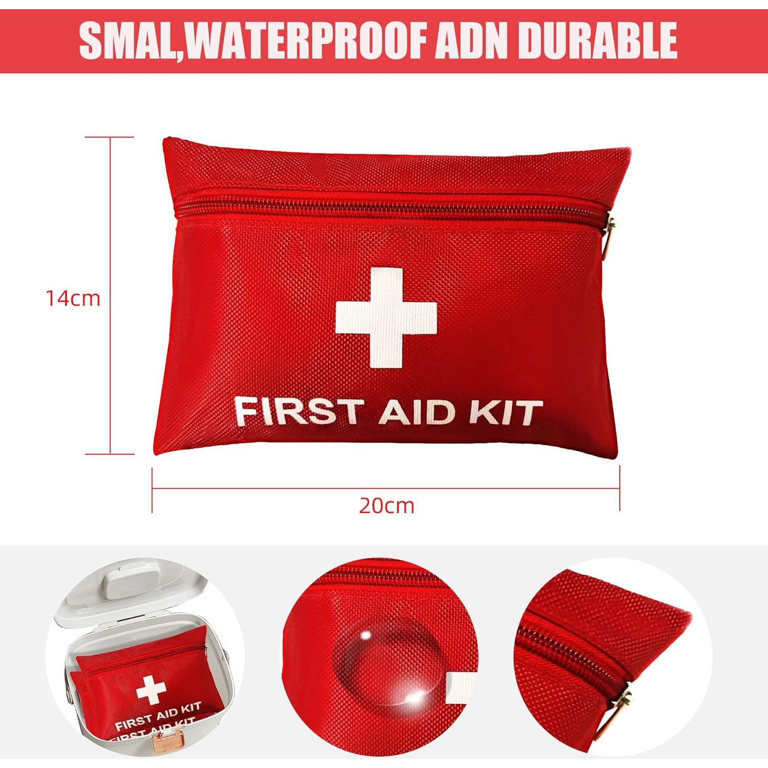 Kit de Primeros Auxilios QILUCKY 94 Piezas Compacto y Ligero