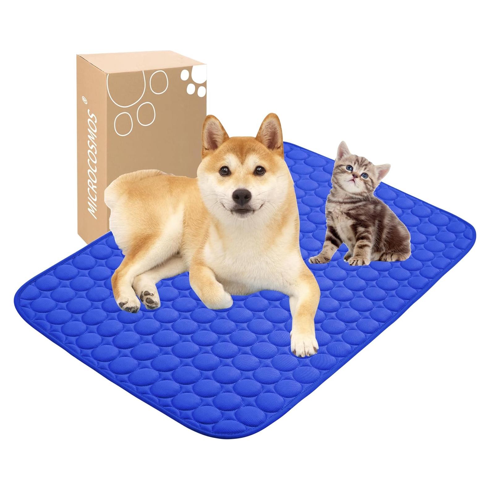 Almohadilla de Enfriamiento MICROCOSMOS 71x55 cm Azul Oscuro