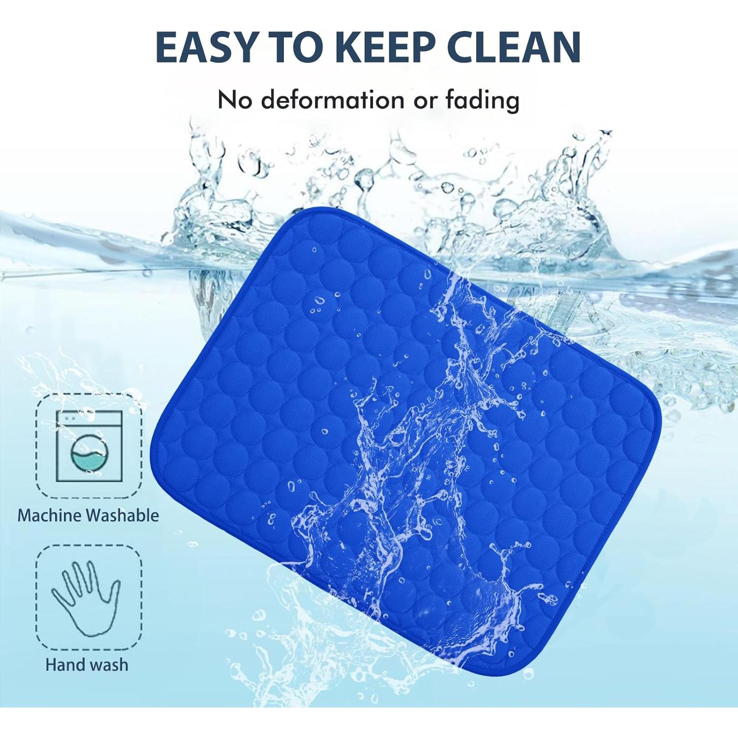 Almohadilla de Enfriamiento MICROCOSMOS 71x55 cm Azul Oscuro