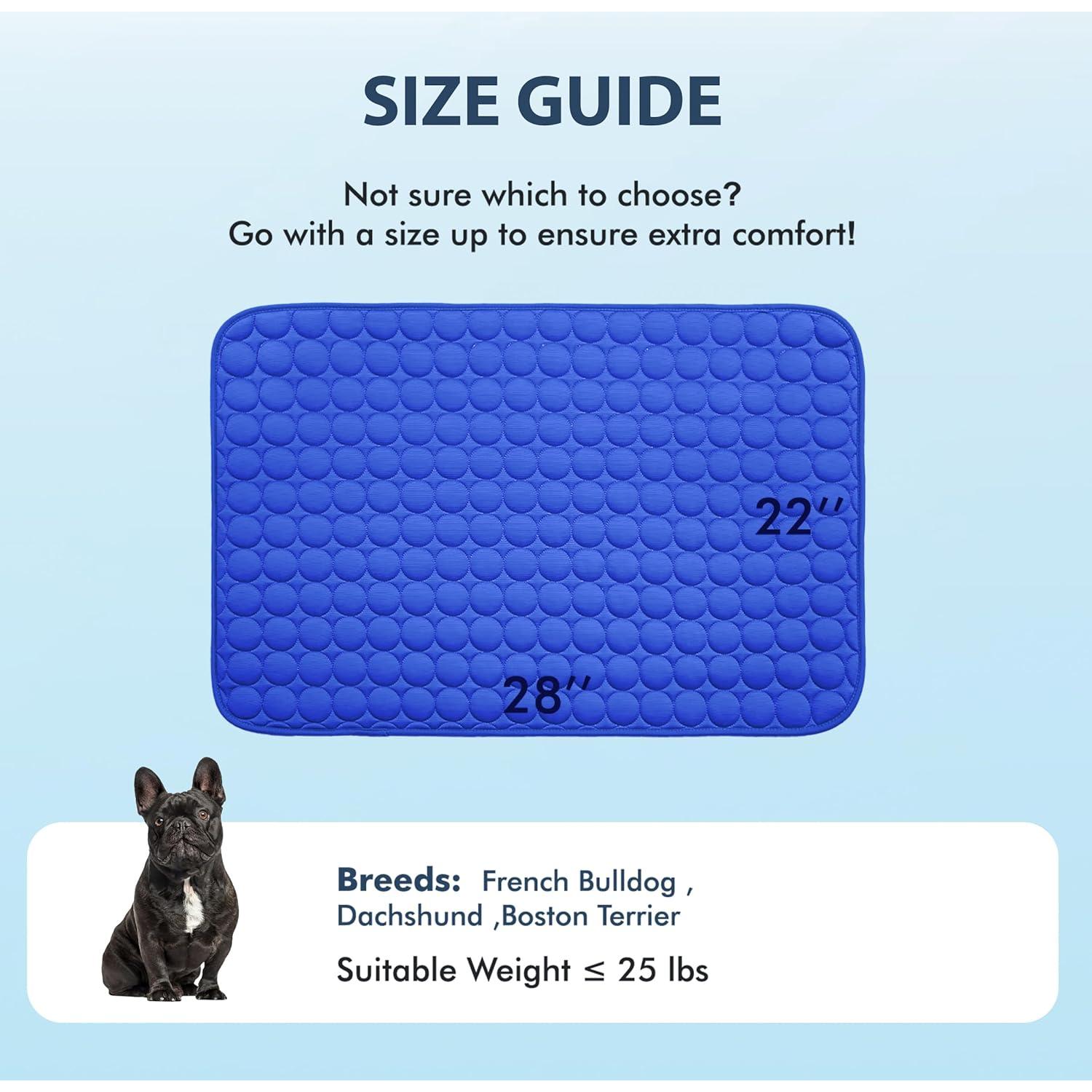 Almohadilla de Enfriamiento MICROCOSMOS 71x55 cm Azul Oscuro