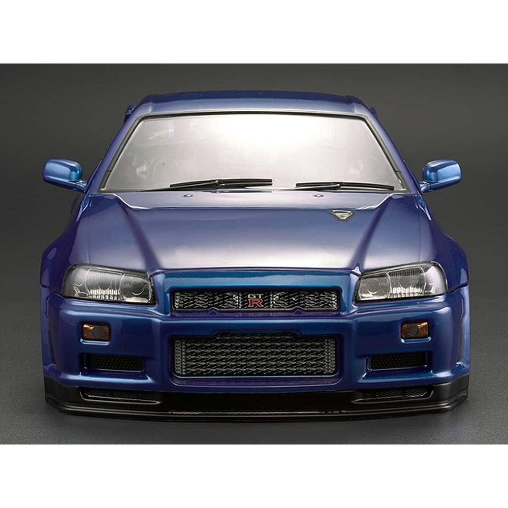 Killerbody Carro Drift 1/10 Pintado Skyline GTR 195mm Azul
