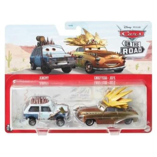 Disney Cars 2023 1:55 Diecast 2-Pack Jeremy y Chieftess