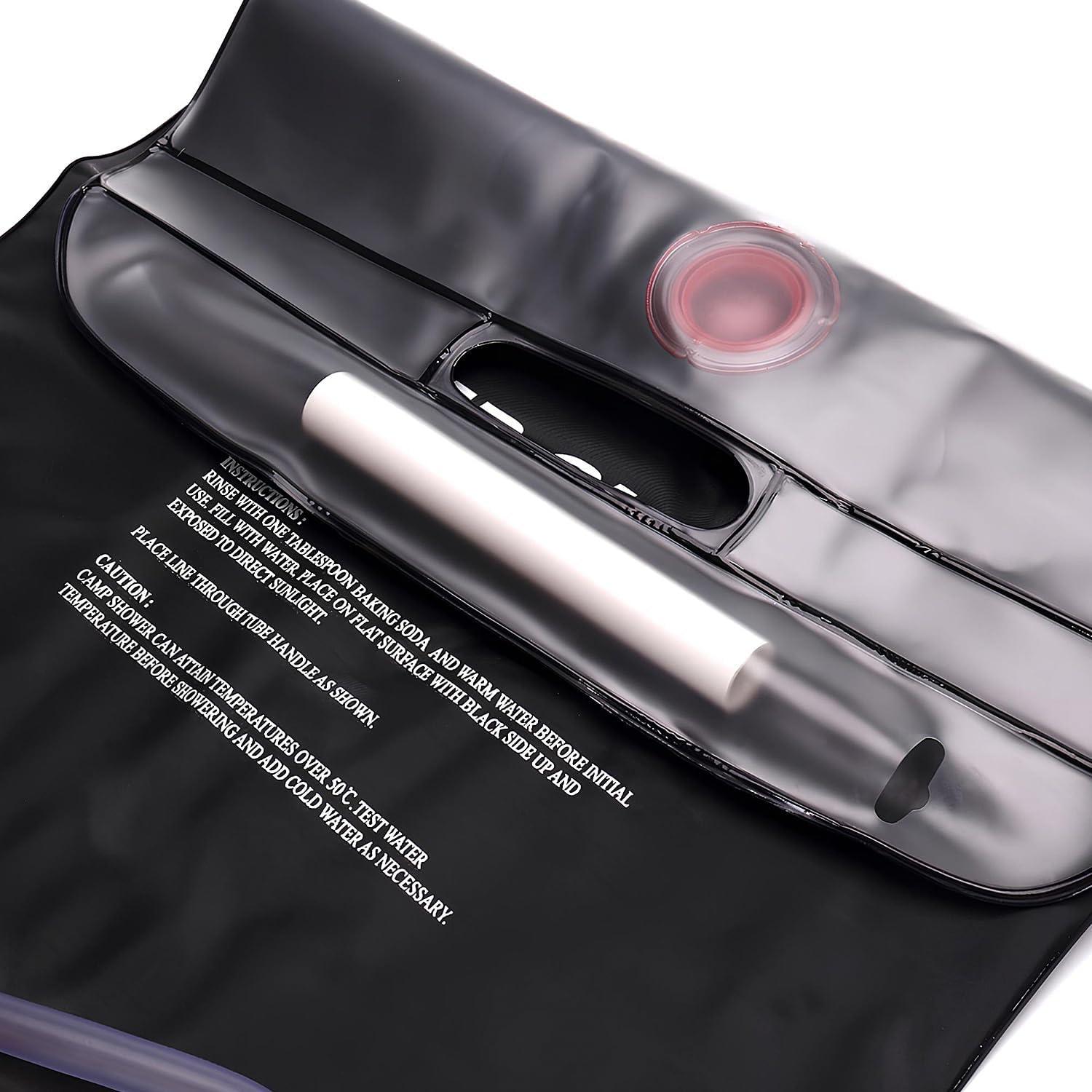 Bolsa de Ducha Portátil Solar Calentada ELK 19L para Camping