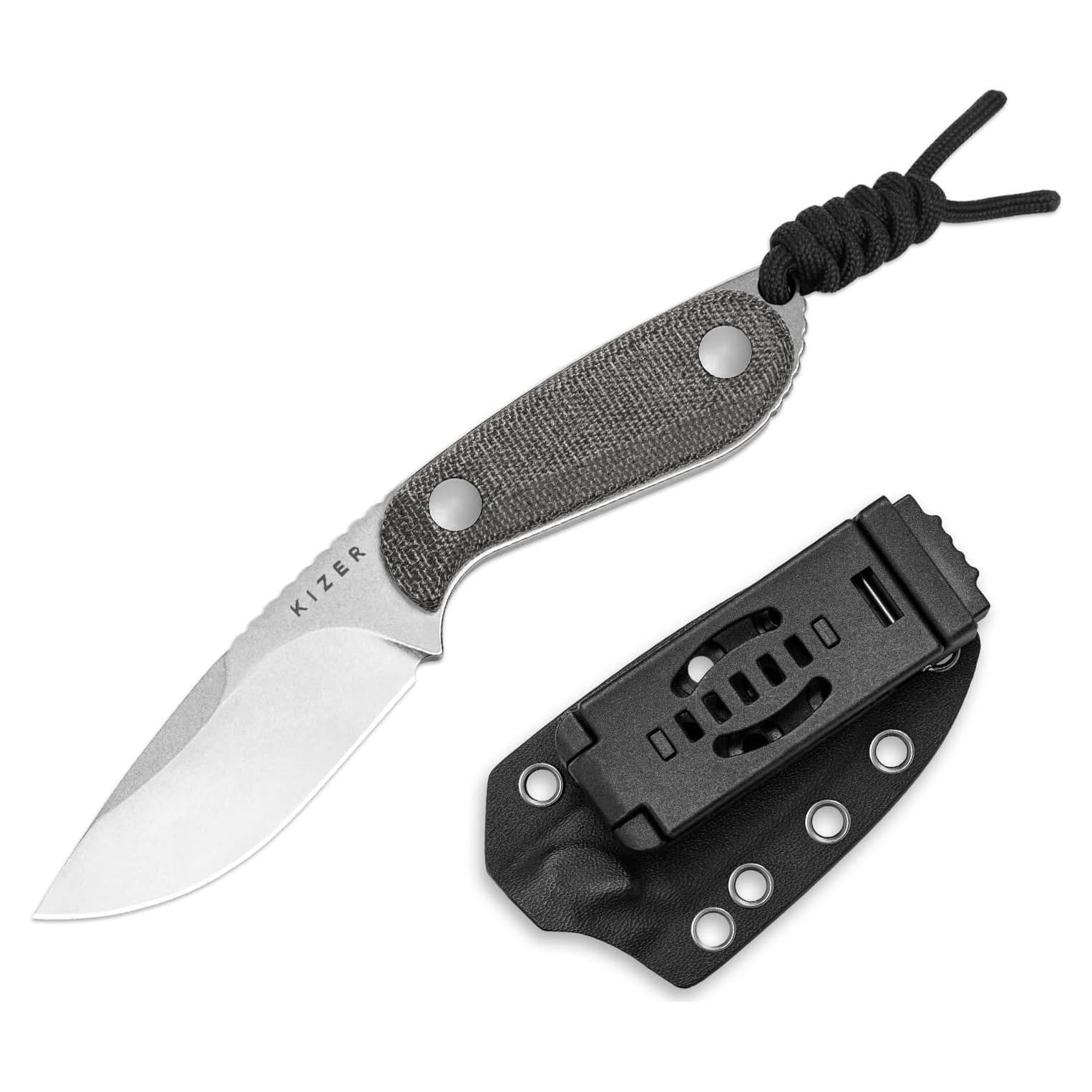 Cuchillo de Hoja Fija Kizer BUDDY 7.62 cm Acero 14C28N EDC