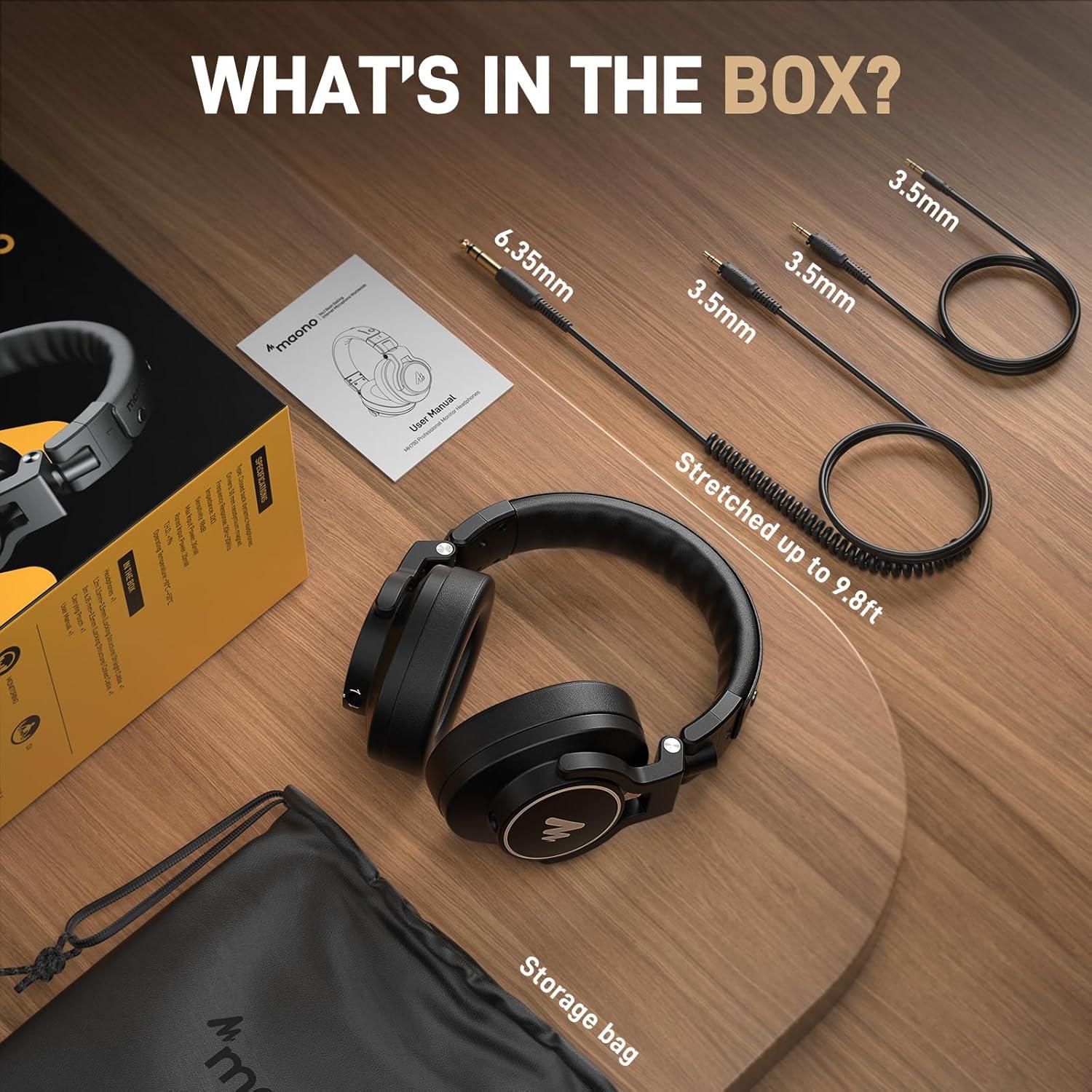 Auriculares de Estudio MAONO MH700 Cerrados 50mm Negro