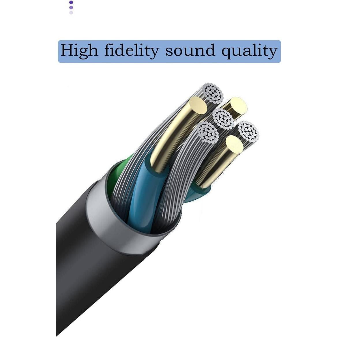 Cable de Micrófono Boom RUKUHOT 1.19m para Auriculares 3.5mm