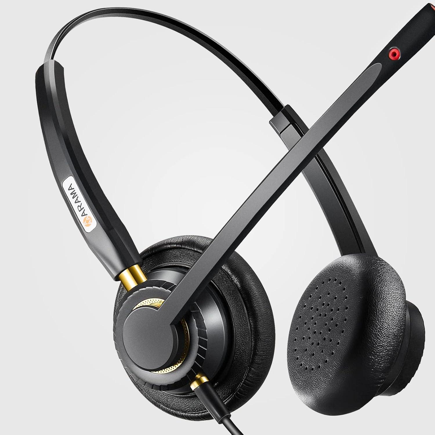 Auriculares USB Arama A802USB con micrófono y cancelación de ruido