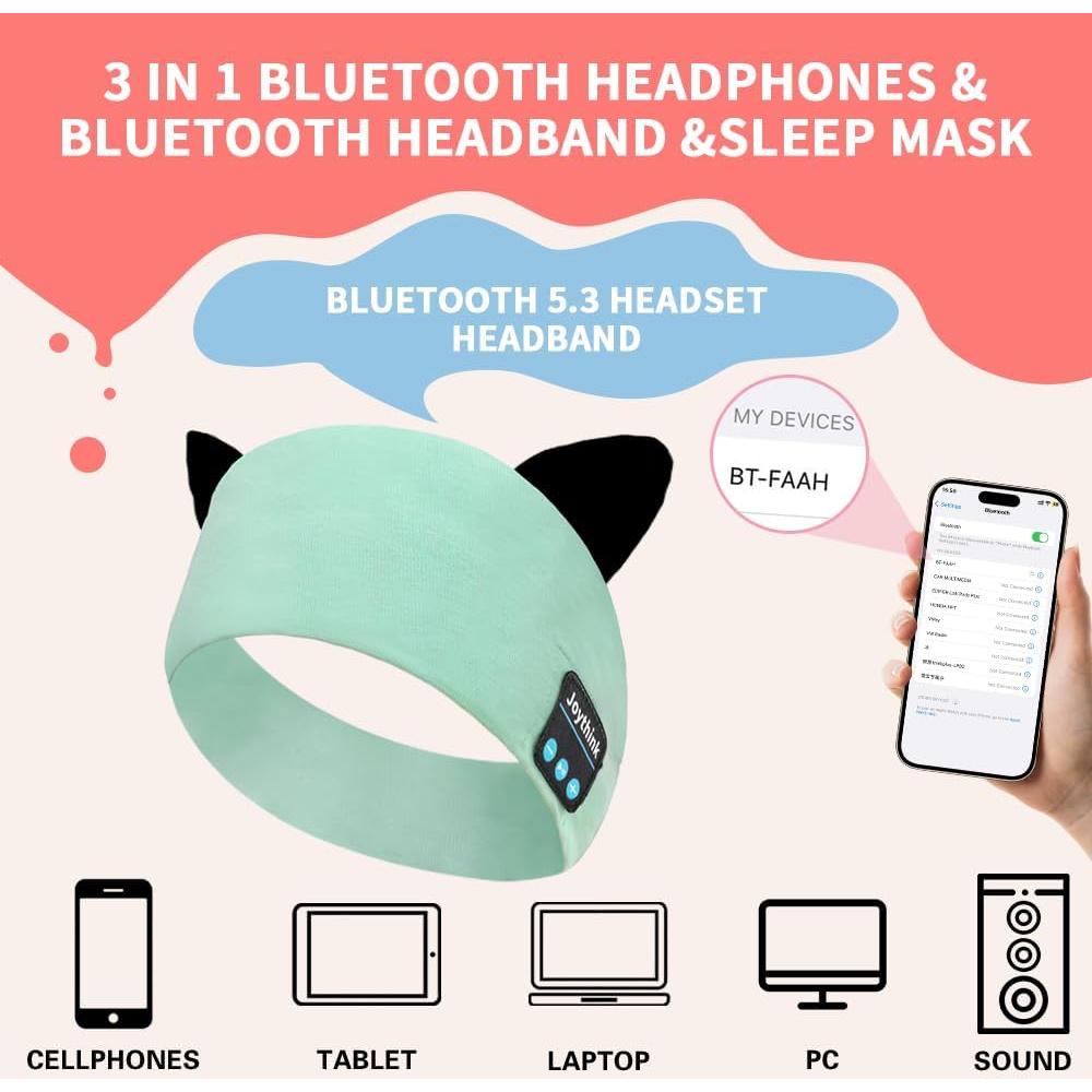 Auriculares Bluetooth Joythink Kids Band 2 Aqua Inalámbricos