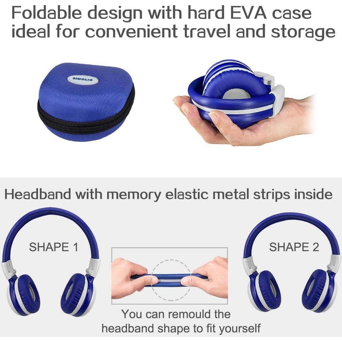 Auriculares Bluetooth Simolio JH-712G Niños Plegables 75dB