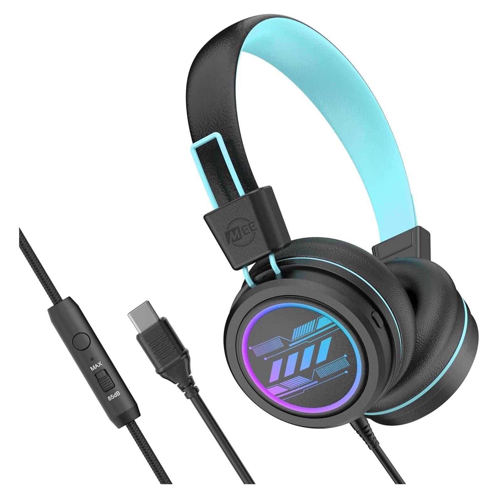 Auriculares MEE audio KidJamz KJ55 USB-C para Niños con LED