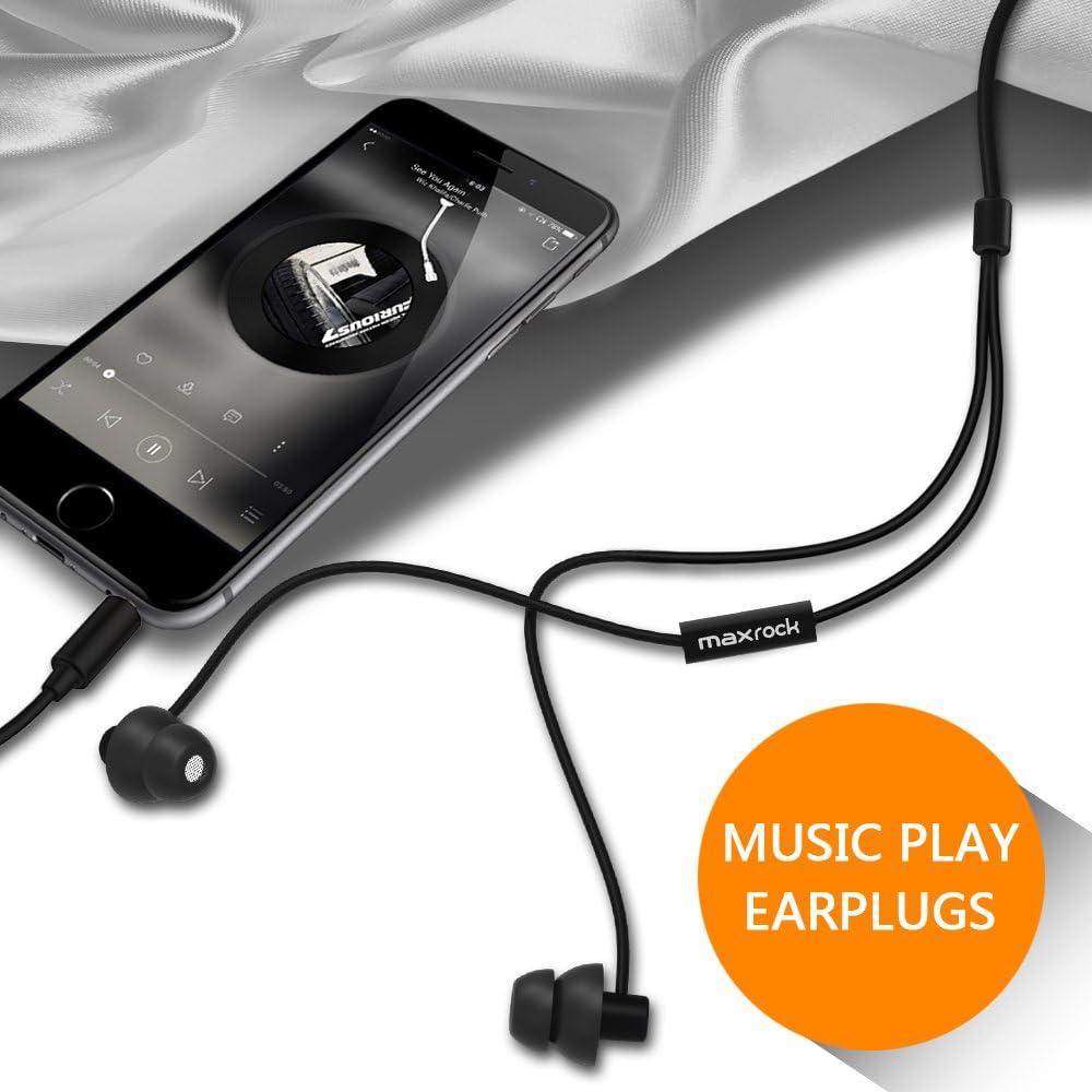 Tapones para Dormir MAXROC - Aislamiento de Ruido Silicona Suave