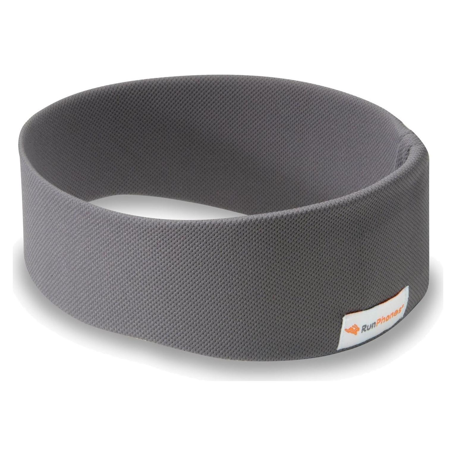 AcousticSheep RunPhones Wireless | Bluetooth Headphones for Running, Exercise & More | Flat Speakers | Rechargeable Battery Lasts Up to 10 Hours | Graphite Gray (Size S)