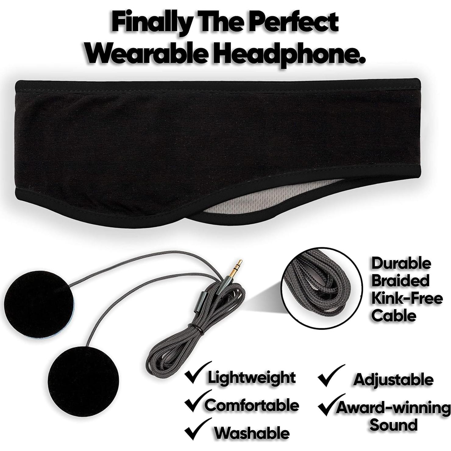 Auriculares para dormir CozyPhones Lycra - Altavoces delgados