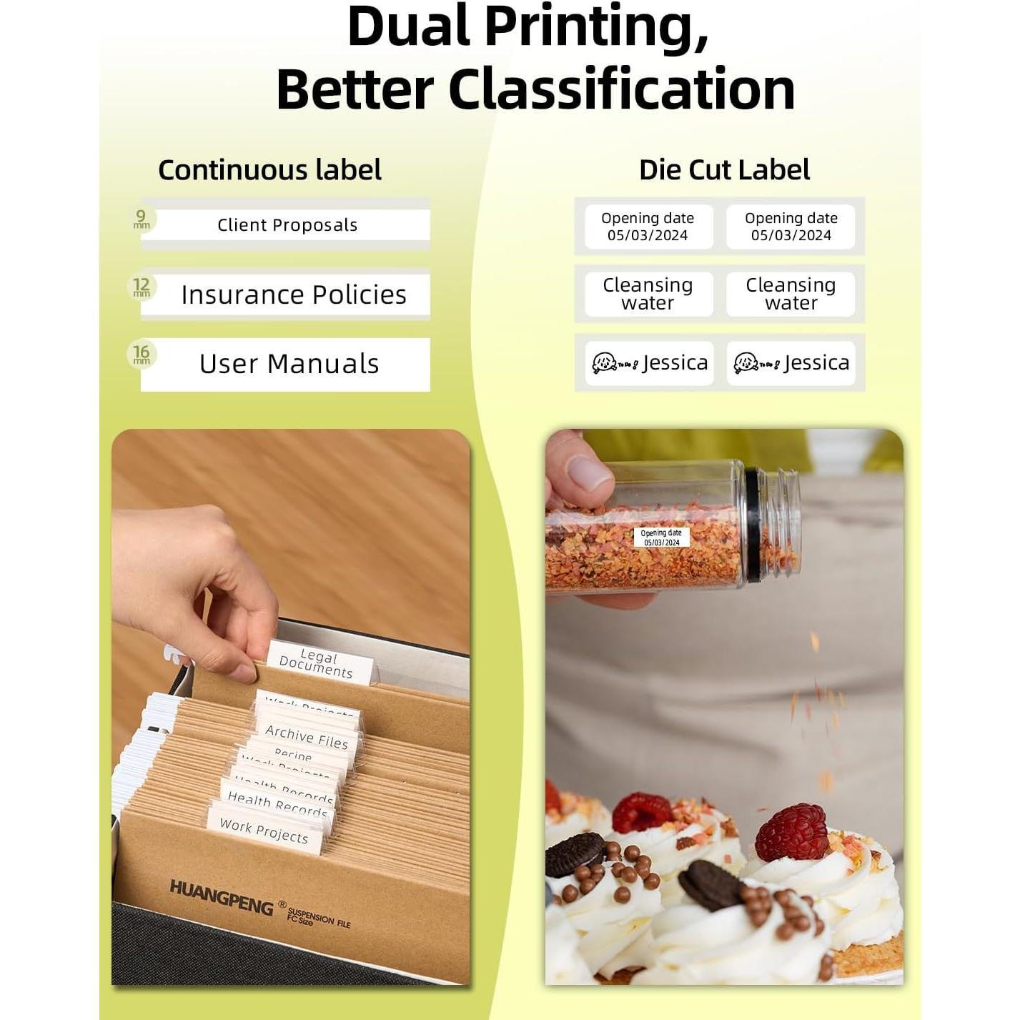 Etiquetadora Bluetooth MakeID L1 Verde - Impresora Térmica 9-16mm