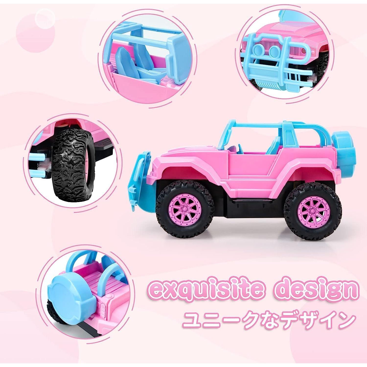 Coche RC camión monstruo Ynybusi 1:20 LED Rosa